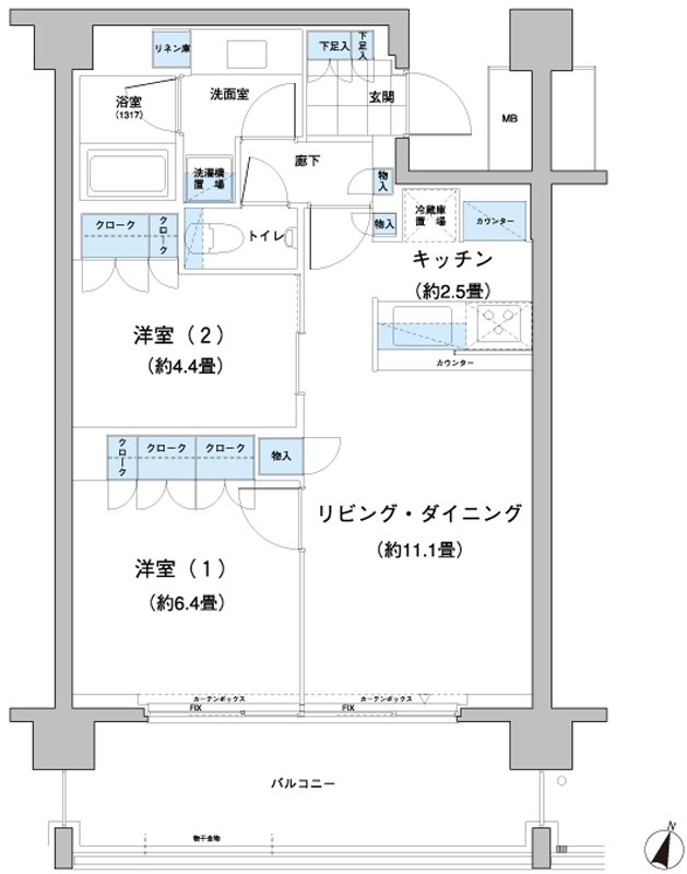 ガーデニエール砧レジデンス 間取り