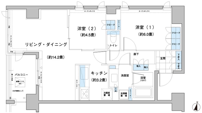 ガーデニエール砧レジデンス 間取り