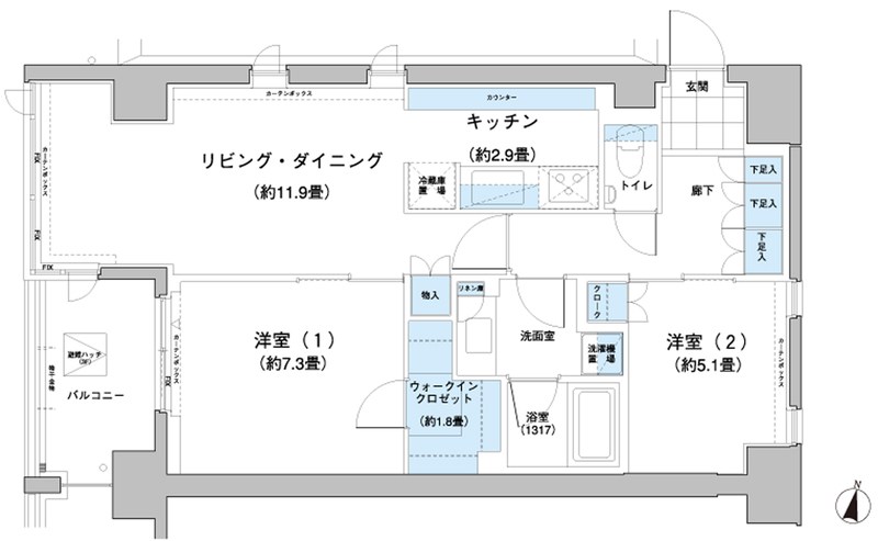 ガーデニエール砧レジデンス 間取り