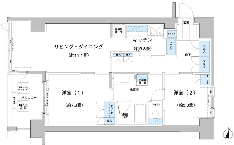 ガーデニエール砧レジデンス 間取り