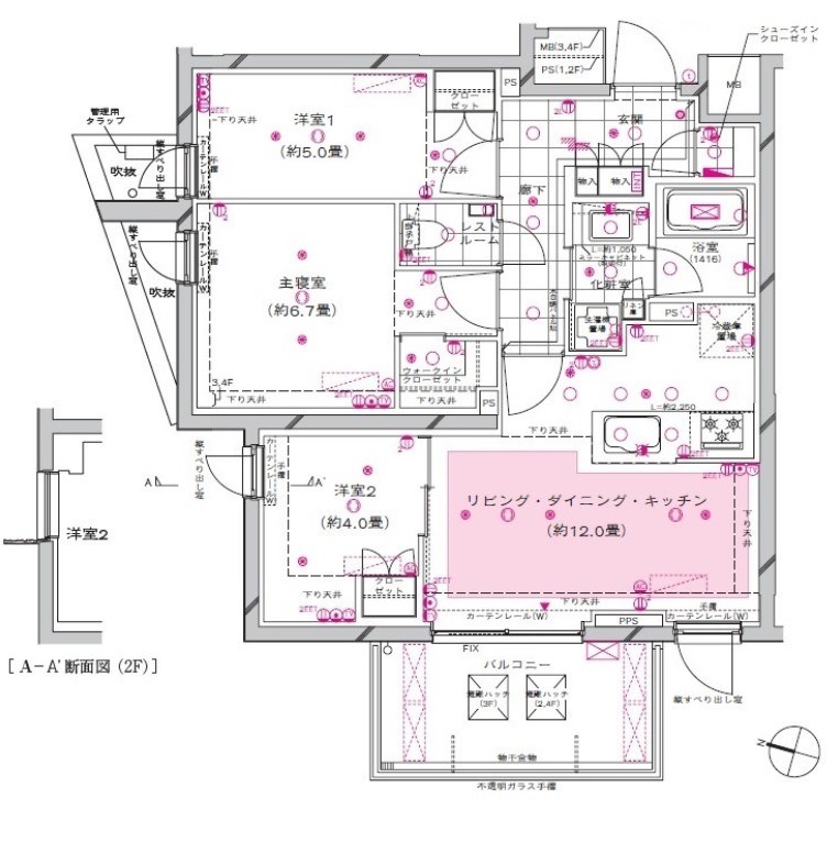 ピアース都立大学 間取り