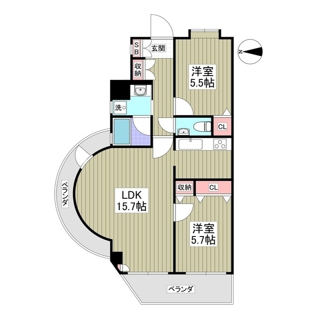 アエリア三軒茶屋 間取り