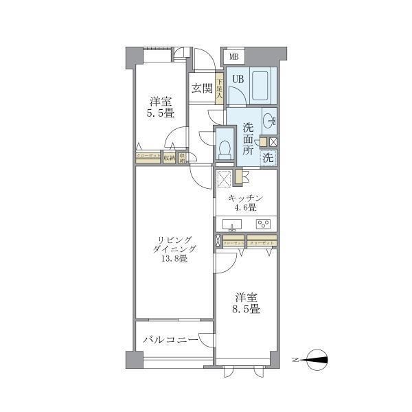 アパートメンツ東山 間取り