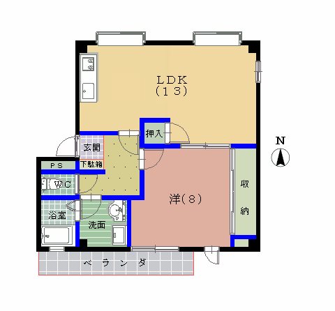 コーポ寿 間取り