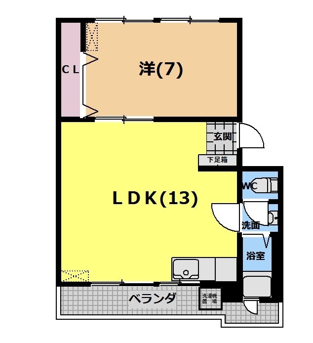 吉川マンションＢ棟 間取り