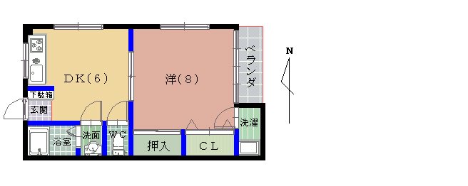 フォレストコーポⅡ 間取り