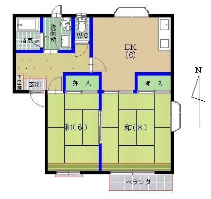 グリーンハウス加茂 間取り