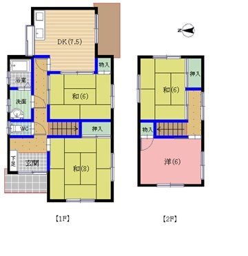 板垣１丁目貸家 間取り