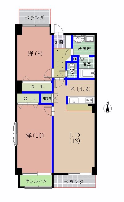 翠 間取り