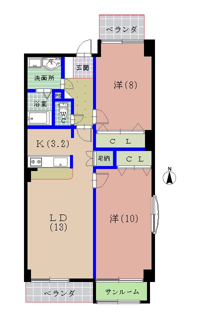 翠 間取り