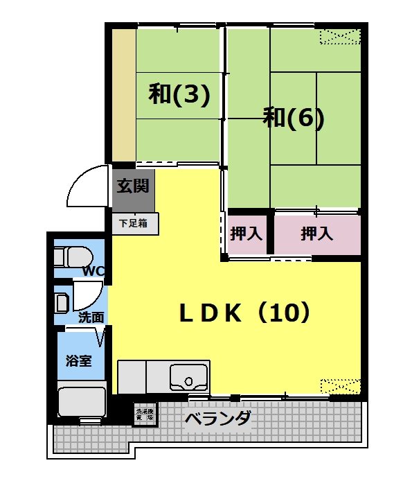 吉川マンションＢ棟 間取り