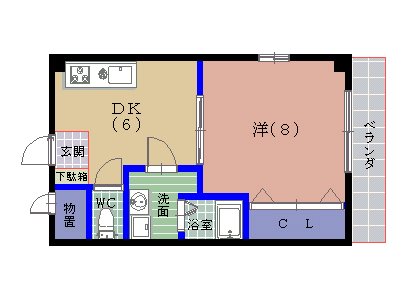 フローラルNAGAMOTO 間取り