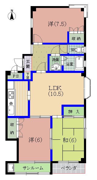 エクセレント御幸 間取り