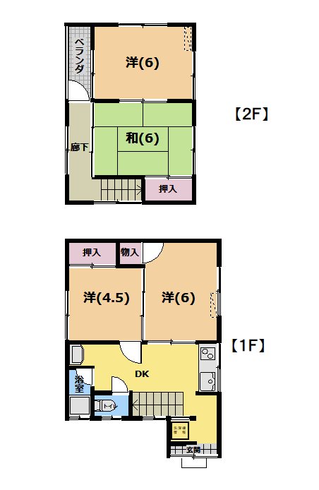 志比口２丁目貸家 間取り