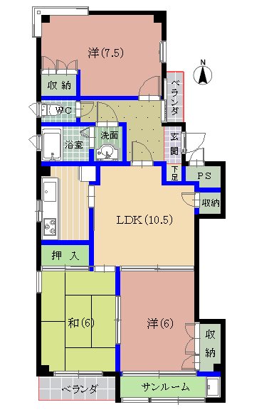 エクセレント御幸 間取り