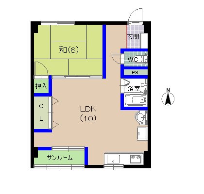 西村コーポ 間取り