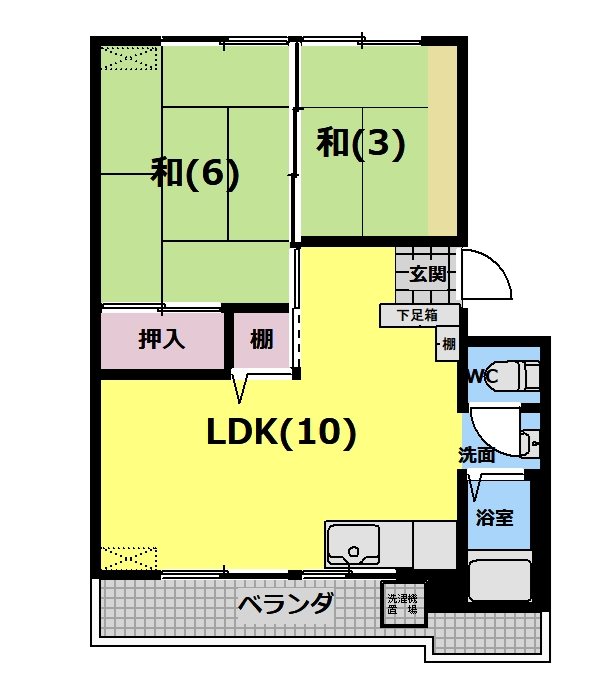 吉川マンションＢ棟 間取り