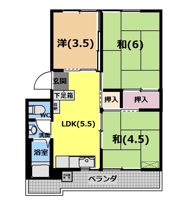 吉川マンションＢ棟 間取り