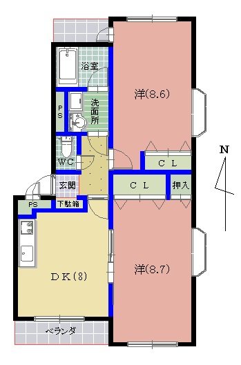 サンシャイン大東Ⅱ 間取り
