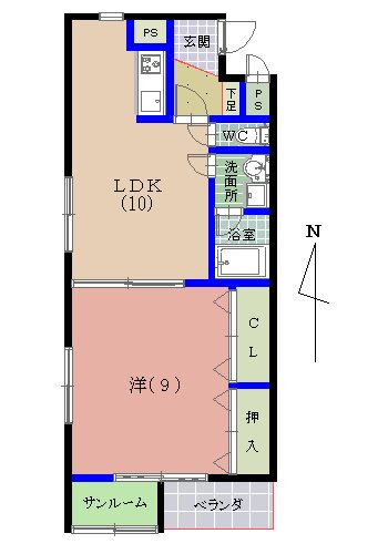 リバティ灯明寺 間取り