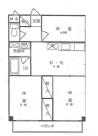 ヒルズ本郷台 301号室 間取り