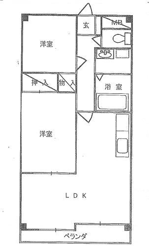 ヒルズ小山台Ⅲ 303号室 間取り