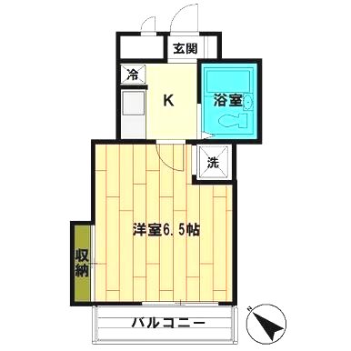 コスモハイツ 203号室 間取り
