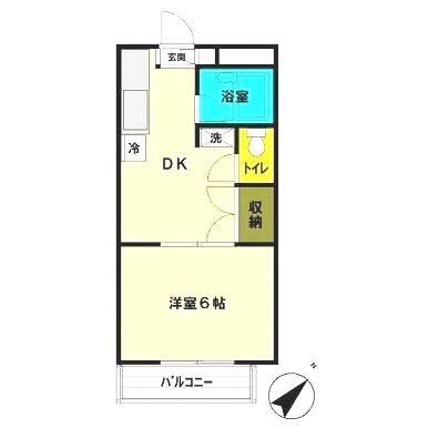 サンパークMK 201号室 間取り