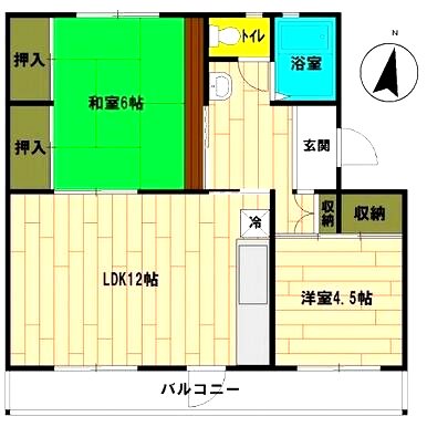 六浦台団地 304号室 間取り