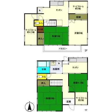 大道二丁目貸家 間取り
