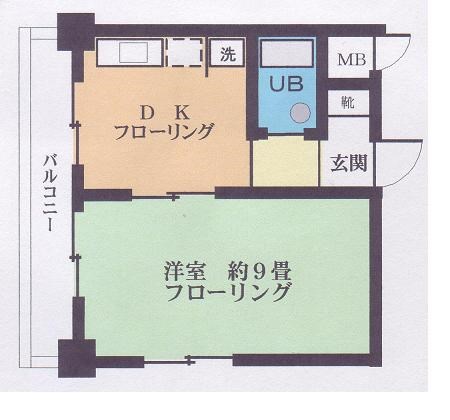 第一栄ビル  303号室 間取り
