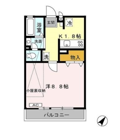 リビエール・ビラ 205号室 間取り