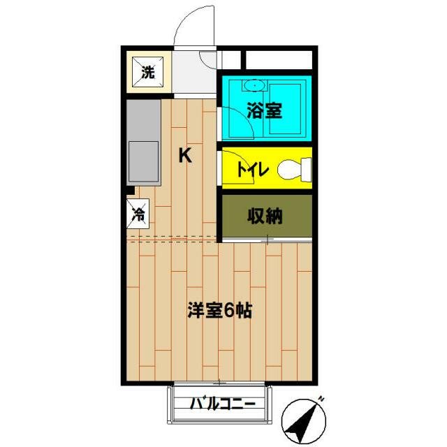 ＨＯＭＥＹハイツ 202号室 間取り