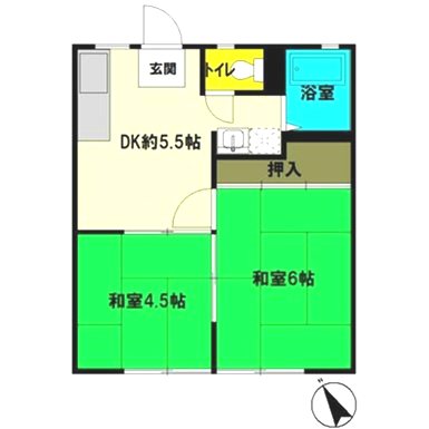 ハイムユアーズⅡ 101号室 間取り