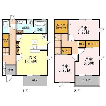 エスポワールC 101号室 間取り