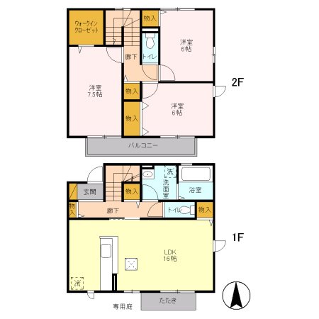 ステラⅠ 101号室 間取り