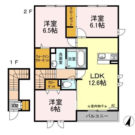 Ｅｓｃｕｄｏ港南 201号室 間取り