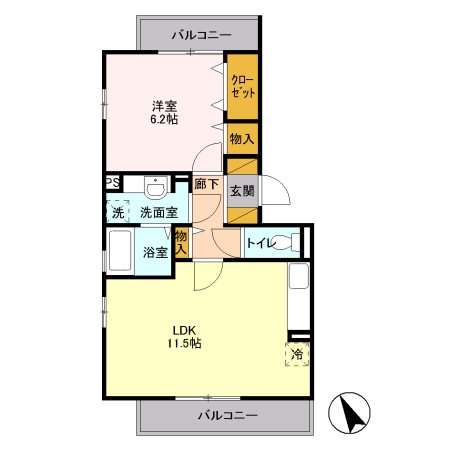 エミネンス 302号室 間取り