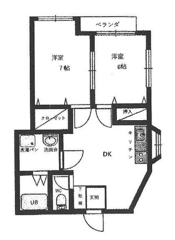 コートプレシャス 202号室 間取り