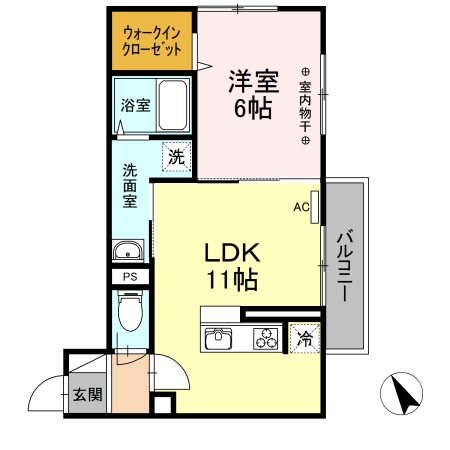 グリーンゲート 202号室 間取り