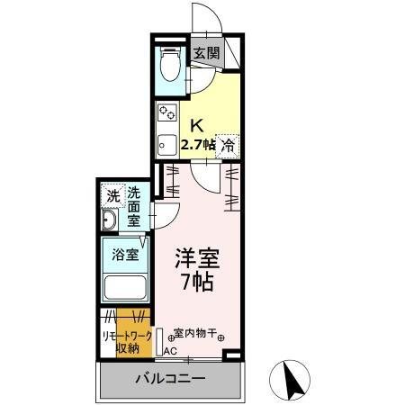 ウェルデンス戸塚B 202号室 間取り