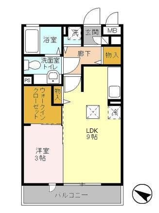 フローラ   105号室 間取り