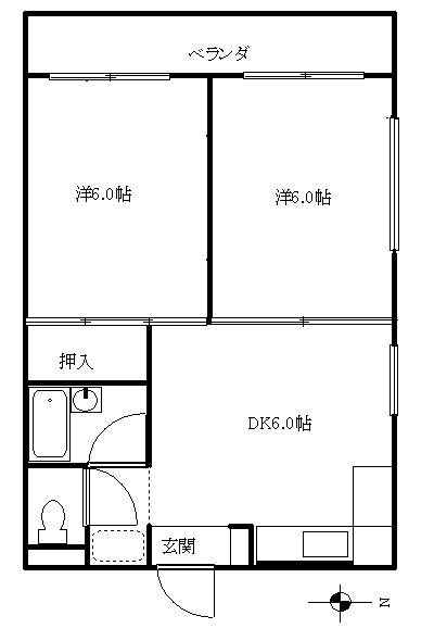 ガーデンスクウェア本郷台  102号室 間取り
