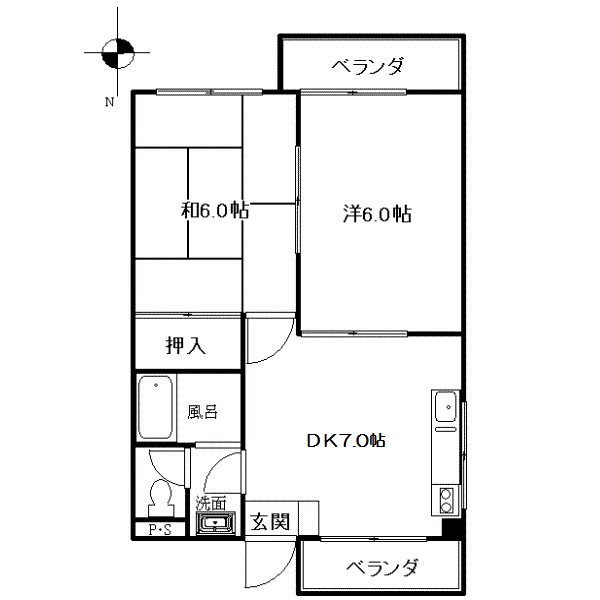 シャンクレール桂  間取り図
