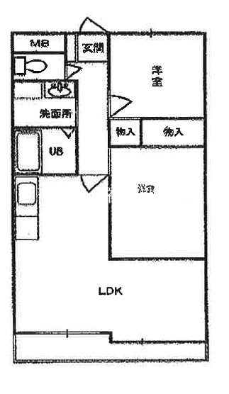 ヒルズ小山台Ⅱ 202号室 間取り
