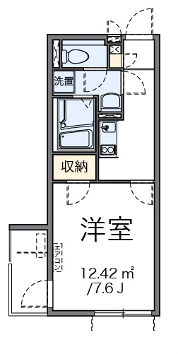 サンドリーム 105号室 間取り