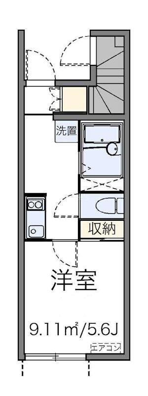 ユースタイル 103号室 間取り