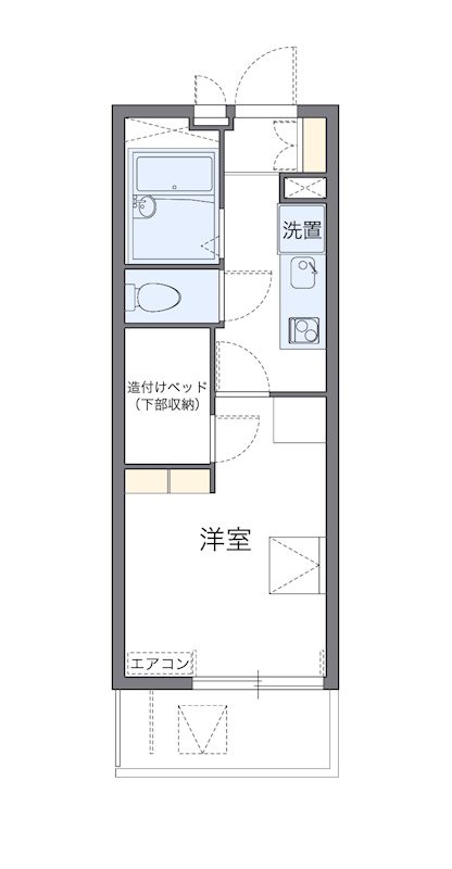 エスポワール六郷 302号室 間取り