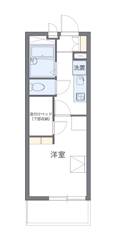 リバーパーク 205号室 間取り