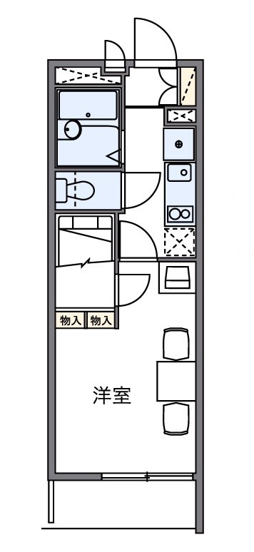 ２１リバーアイランド 210号室 間取り